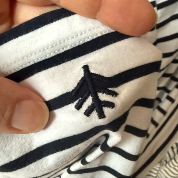 Coolibar Women's UPF 50+ Catalina Beach Cover-Up Dress Large Blue White - Picture 10 of 10